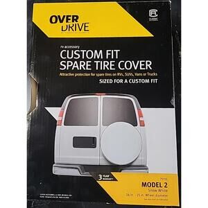 Custom Fit Spare Tire Cover #75170 Model 8 in White, Fits 31" - 31.75" Wheel